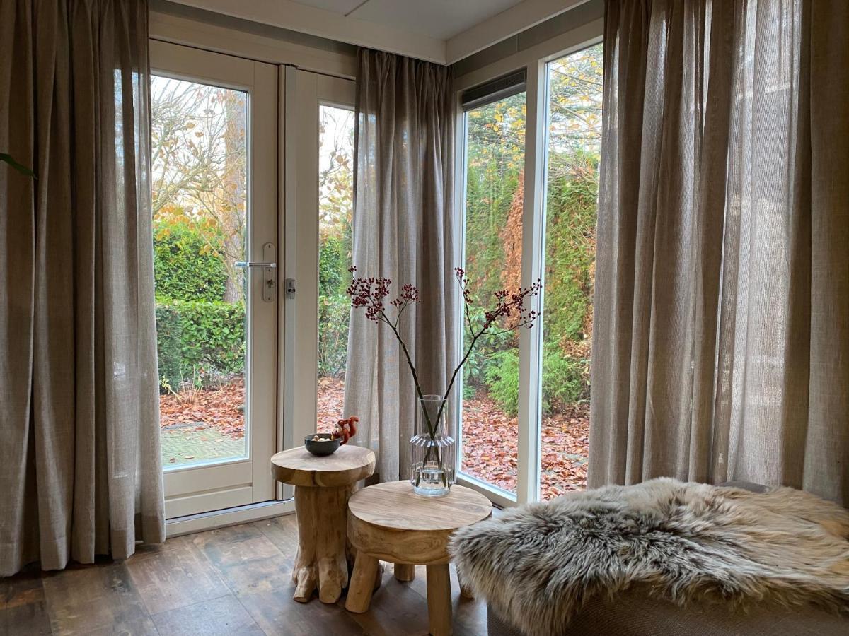 Sfeervol Boschalet 5 Persoons Met Sauna Voorthuizen Bagian luar foto